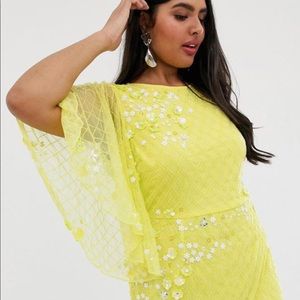 ASOS Design Curve embellished mini shift dress